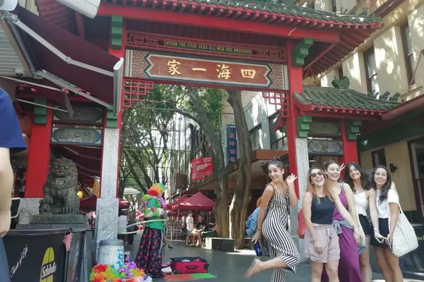 Estudiantes en Chinatown, Sydney