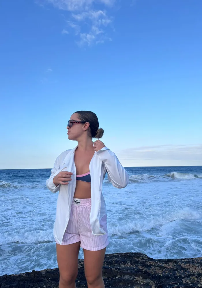 Estudiante junto al mar en Gold Coast