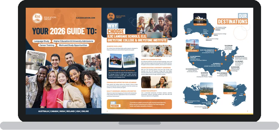 Guía de ILSC 2026 abierta en un portátil