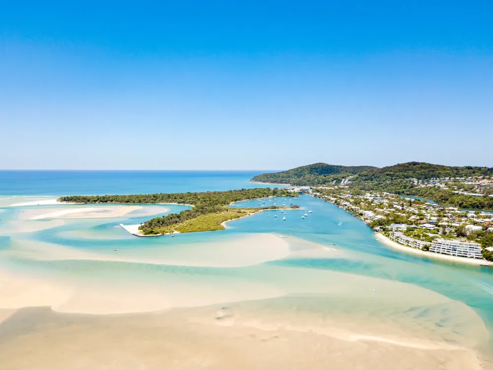 Los bancos de arena del río Noosa