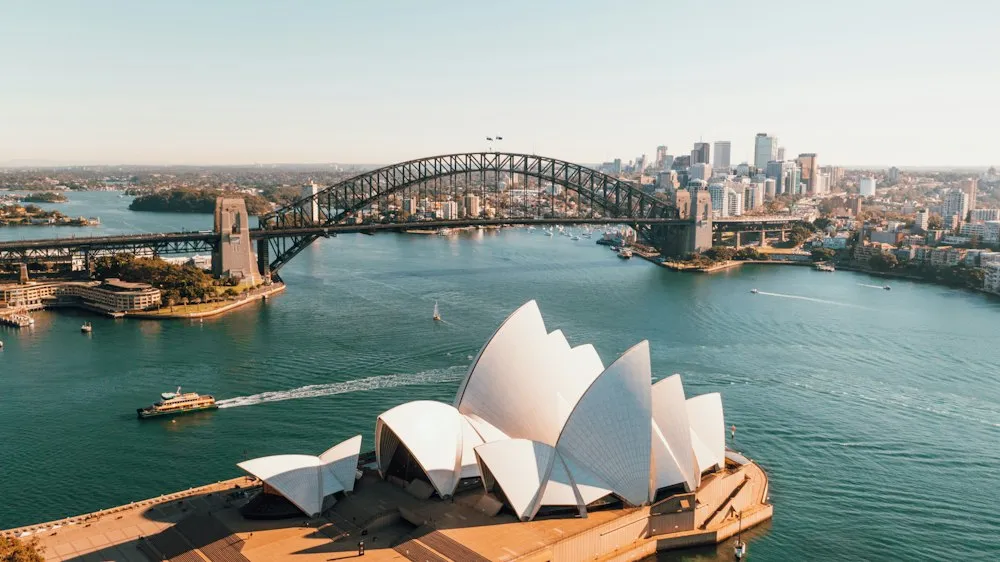 La Ópera de Sydney y el Harbour Bridge