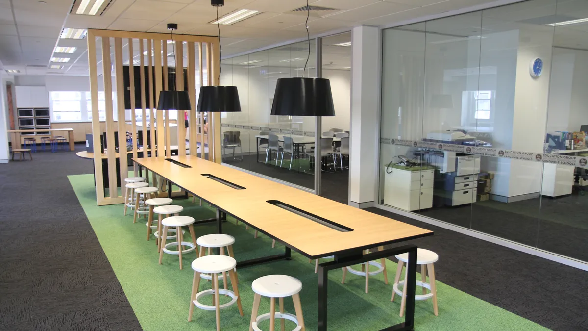 Zona común de la escuela ILSC Sydney