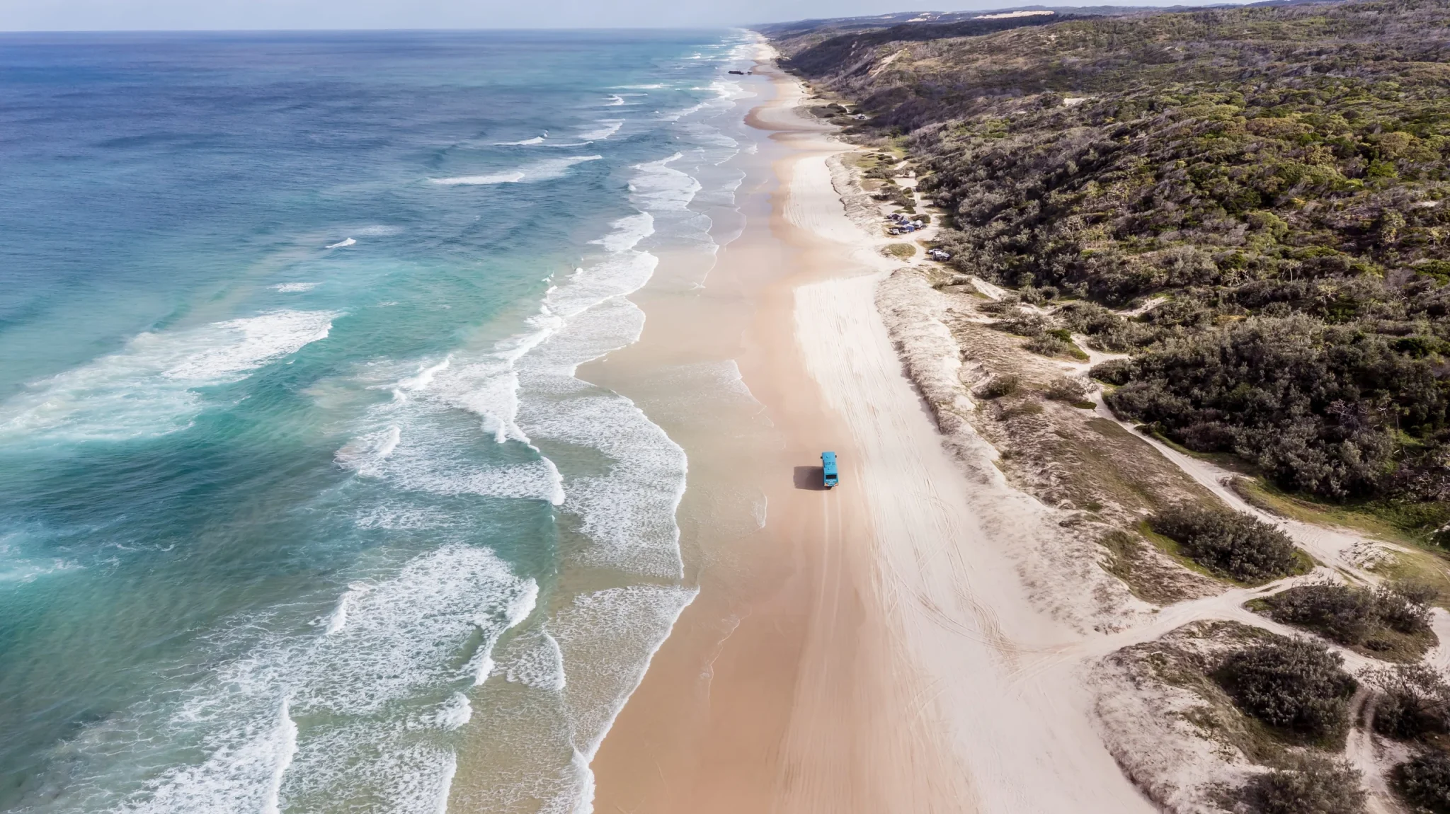 Playa de 75 Mile Beach en K'gari, Queensland