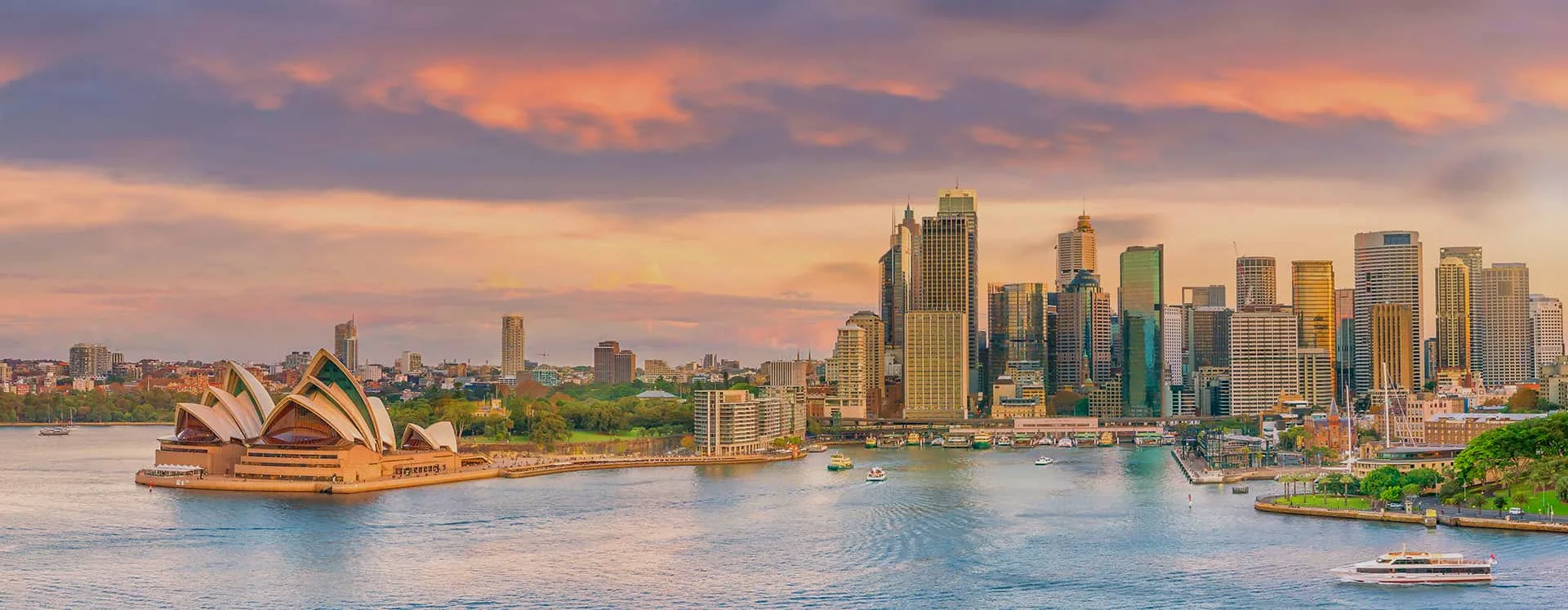 Ópera y skyline de Sydney