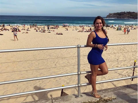 Xiomara, estudiante de Salta, en Bondi Beach