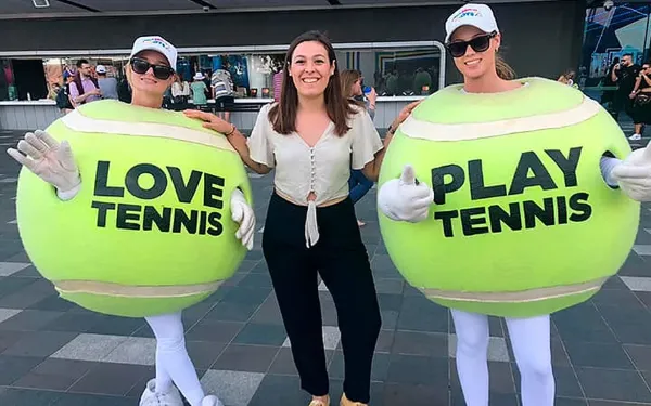 Estudiantes de Salta trabajando en el Open de Australia