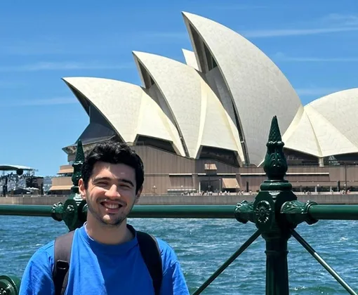 Adrián, estudiante de Salta, en Sydney